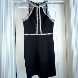 Black mini cocktail dress